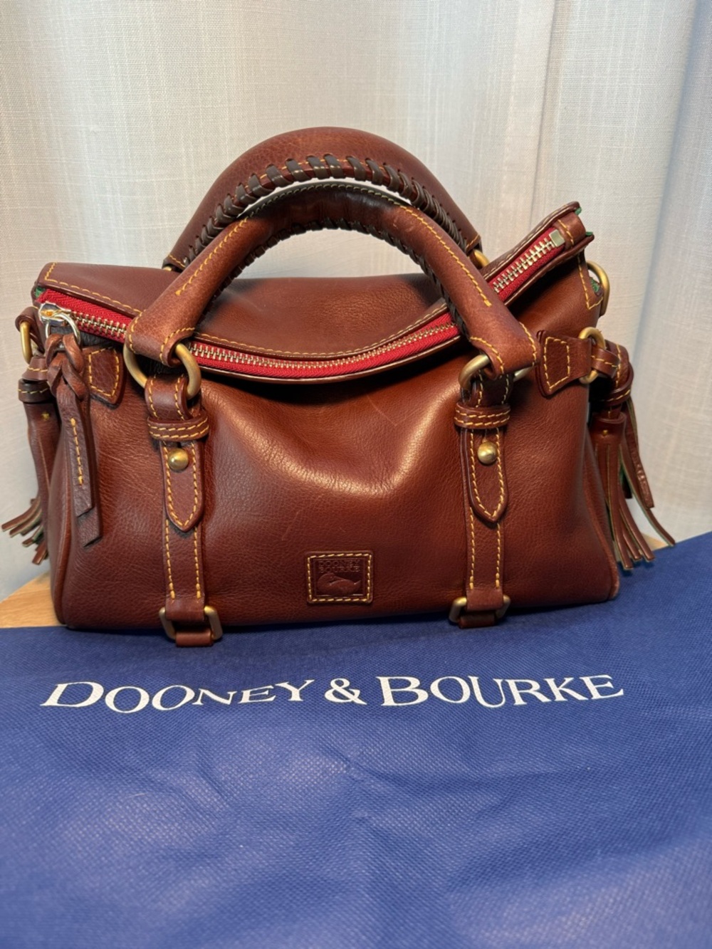 Dooney & Bourke Mini Florentine Satchel in Chestnut